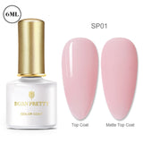 BORN PRETTY Gel Nail Polish Micas Shining Glitter Thermal Sensitive Color Changing Nail Gel 6ml Soak Off UV Gel Base Top Coat