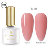 BORN PRETTY Gel Nail Polish Micas Shining Glitter Thermal Sensitive Color Changing Nail Gel 6ml Soak Off UV Gel Base Top Coat