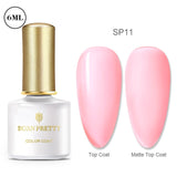 BORN PRETTY Gel Nail Polish Micas Shining Glitter Thermal Sensitive Color Changing Nail Gel 6ml Soak Off UV Gel Base Top Coat