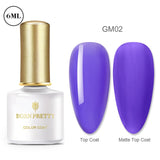 BORN PRETTY Gel Nail Polish Micas Shining Glitter Thermal Sensitive Color Changing Nail Gel 6ml Soak Off UV Gel Base Top Coat