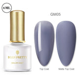 BORN PRETTY Gel Nail Polish Micas Shining Glitter Thermal Sensitive Color Changing Nail Gel 6ml Soak Off UV Gel Base Top Coat