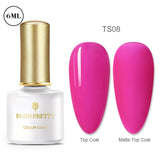 BORN PRETTY Gel Nail Polish Micas Shining Glitter Thermal Sensitive Color Changing Nail Gel 6ml Soak Off UV Gel Base Top Coat