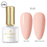 BORN PRETTY Gel Nail Polish Micas Shining Glitter Thermal Sensitive Color Changing Nail Gel 6ml Soak Off UV Gel Base Top Coat