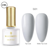 BORN PRETTY Gel Nail Polish Micas Shining Glitter Thermal Sensitive Color Changing Nail Gel 6ml Soak Off UV Gel Base Top Coat