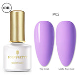 BORN PRETTY Gel Nail Polish Micas Shining Glitter Thermal Sensitive Color Changing Nail Gel 6ml Soak Off UV Gel Base Top Coat