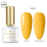 BORN PRETTY Gel Nail Polish Micas Shining Glitter Thermal Sensitive Color Changing Nail Gel 6ml Soak Off UV Gel Base Top Coat