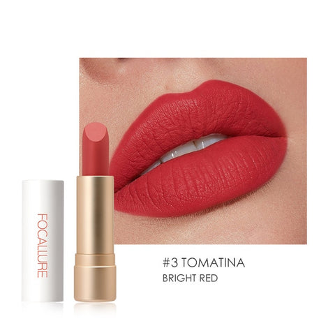 FOCALLURE Waterproof Matte Lipstick Nude Velvet Lip Batom Long-lasting Lip Stick Makeup