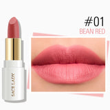 SACE LADY Matte Lipstick Makeup Waterproof Silky Lip Stick Long Lasting Moisture Lipsticks Red Lips 12 Colors Cosmetic Wholesale