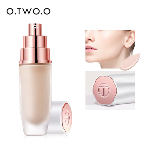 O.TWO.O Liquid Foundation Makeup Base Oil-Control Concealer Waterproof Long Lasting  Natural Makeup BB Cream Cosmetics