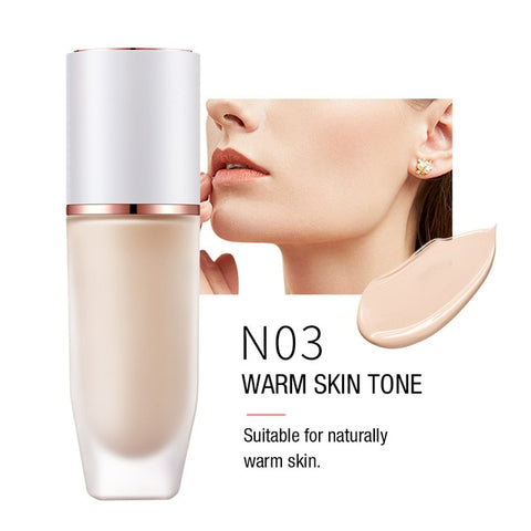 O.TWO.O Liquid Foundation Makeup Base Oil-Control Concealer Waterproof Long Lasting  Natural Makeup BB Cream Cosmetics