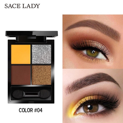 SACE LADY Shimmer Eyeshadow Palette Makeup Pigmented Matte Eye Shadow Pallete High-intensity Long-lasting Make up Cosmetics