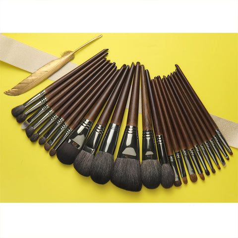 OVW Natural Goat Hair Makeup Brushes Set Professional Kit brocha maquillaje pedzle do makijazu blending smudging brush shader