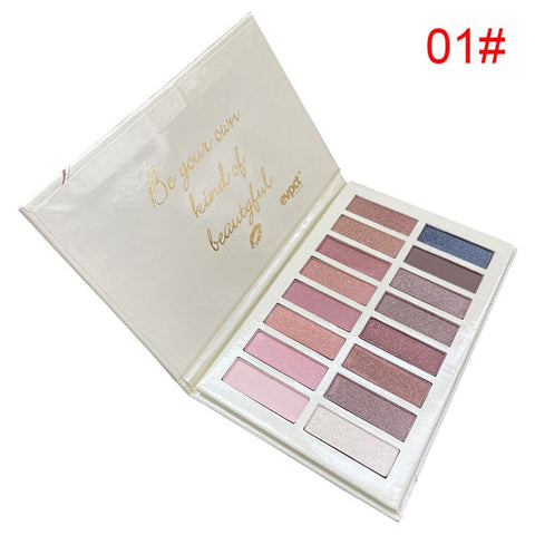 16  Colors Eyeshadow Palette Holographic Shiny Matte Glitter Pigment Eye Shadow Profissional Matte Eyeshadow Wholesale OEM