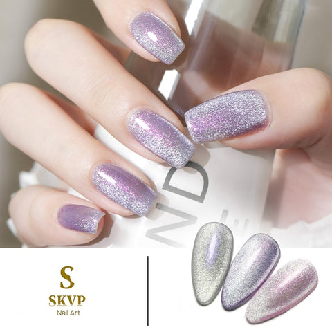 SKVP 8ML Aurora Spar Cat Eye Nail Gel Polish Magnetic Jade Varnish Semi Permanent Summer Lacquer Primer Nail Art Gel Varnish