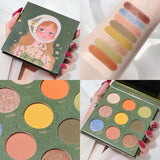 9 Colors Matte Shimmer Eye Shadow Makeup Rose Cherry Bloss Palette Pigment Waterproof Balm Profesional Make Up Eyeshadow Pallete