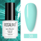 ROSALIND Hybrid Varnishes Gel Polish for Manicure Nail Art Gel nail polish Semi Permanent Soak Off 7ML Pure Colors UV Lacquer