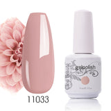 Clou Beaute Gel Nail Polish 15ml Base Foundation and No Wipe Top Coat Transparent Primer Soak off Lacquer Rose Gold Varnish