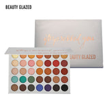 Beauty Glazed Eyeshadow Palette Colorful Shadows Palett Glitter Highlighter Shimmer Make Up Pigment Matte Eye Shadow Pallete