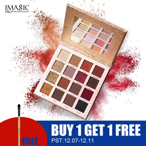 IMAGIC New Arrival Charming Eyeshadow 16 Color Palette Make up Palette Matte Shimmer  Pigmented Eye Shadow Powder