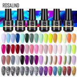 ROSALIND Varnishes Hybrid Gel Nail Polish 7ML Semi Permanent Nail Polish Soak Off UV Gel For Nail Art Beauty Gel Lacquer