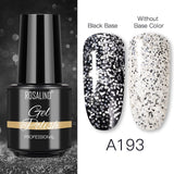 ROSALIND Varnishes Hybrid Gel Nail Polish 7ML Semi Permanent Nail Polish Soak Off UV Gel For Nail Art Beauty Gel Lacquer