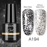 ROSALIND Varnishes Hybrid Gel Nail Polish 7ML Semi Permanent Nail Polish Soak Off UV Gel For Nail Art Beauty Gel Lacquer