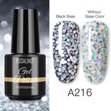 ROSALIND Varnishes Hybrid Gel Nail Polish 7ML Semi Permanent Nail Polish Soak Off UV Gel For Nail Art Beauty Gel Lacquer