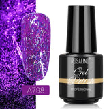 ROSALIND Varnishes Hybrid Gel Nail Polish 7ML Semi Permanent Nail Polish Soak Off UV Gel For Nail Art Beauty Gel Lacquer