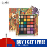 IMAGIC New 36 Colors Eyeshadow Matte Make Up Palette Shimmer Pearlescent Rainbow Holy Grail Palette Eyeshadow Powder