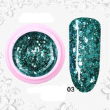 8ml Glitter Sequins Powder Uv Gel Polish Nail Accessories Hybrid Semi Permanent Soak Off Led Fingernails Varnish Lacquer