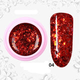 8ml Glitter Sequins Powder Uv Gel Polish Nail Accessories Hybrid Semi Permanent Soak Off Led Fingernails Varnish Lacquer