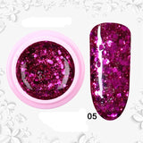 8ml Glitter Sequins Powder Uv Gel Polish Nail Accessories Hybrid Semi Permanent Soak Off Led Fingernails Varnish Lacquer