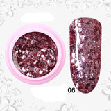 8ml Glitter Sequins Powder Uv Gel Polish Nail Accessories Hybrid Semi Permanent Soak Off Led Fingernails Varnish Lacquer