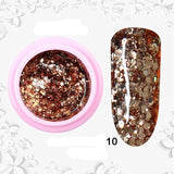 8ml Glitter Sequins Powder Uv Gel Polish Nail Accessories Hybrid Semi Permanent Soak Off Led Fingernails Varnish Lacquer