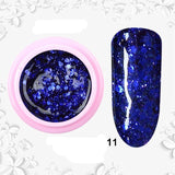 8ml Glitter Sequins Powder Uv Gel Polish Nail Accessories Hybrid Semi Permanent Soak Off Led Fingernails Varnish Lacquer