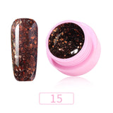 8ml Glitter Sequins Powder Uv Gel Polish Nail Accessories Hybrid Semi Permanent Soak Off Led Fingernails Varnish Lacquer