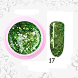 8ml Glitter Sequins Powder Uv Gel Polish Nail Accessories Hybrid Semi Permanent Soak Off Led Fingernails Varnish Lacquer