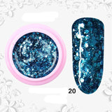 8ml Glitter Sequins Powder Uv Gel Polish Nail Accessories Hybrid Semi Permanent Soak Off Led Fingernails Varnish Lacquer