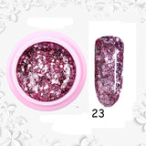 8ml Glitter Sequins Powder Uv Gel Polish Nail Accessories Hybrid Semi Permanent Soak Off Led Fingernails Varnish Lacquer