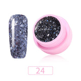 8ml Glitter Sequins Powder Uv Gel Polish Nail Accessories Hybrid Semi Permanent Soak Off Led Fingernails Varnish Lacquer