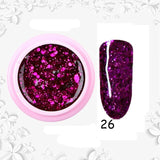 8ml Glitter Sequins Powder Uv Gel Polish Nail Accessories Hybrid Semi Permanent Soak Off Led Fingernails Varnish Lacquer