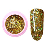 8ml Glitter Sequins Powder Uv Gel Polish Nail Accessories Hybrid Semi Permanent Soak Off Led Fingernails Varnish Lacquer