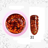 8ml Glitter Sequins Powder Uv Gel Polish Nail Accessories Hybrid Semi Permanent Soak Off Led Fingernails Varnish Lacquer