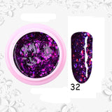 8ml Glitter Sequins Powder Uv Gel Polish Nail Accessories Hybrid Semi Permanent Soak Off Led Fingernails Varnish Lacquer