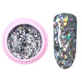 8ml Glitter Sequins Powder Uv Gel Polish Nail Accessories Hybrid Semi Permanent Soak Off Led Fingernails Varnish Lacquer