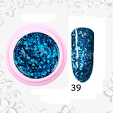 8ml Glitter Sequins Powder Uv Gel Polish Nail Accessories Hybrid Semi Permanent Soak Off Led Fingernails Varnish Lacquer