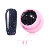 8ml Glitter Sequins Powder Uv Gel Polish Nail Accessories Hybrid Semi Permanent Soak Off Led Fingernails Varnish Lacquer