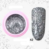 8ml Glitter Sequins Powder Uv Gel Polish Nail Accessories Hybrid Semi Permanent Soak Off Led Fingernails Varnish Lacquer