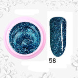 8ml Glitter Sequins Powder Uv Gel Polish Nail Accessories Hybrid Semi Permanent Soak Off Led Fingernails Varnish Lacquer