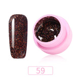 8ml Glitter Sequins Powder Uv Gel Polish Nail Accessories Hybrid Semi Permanent Soak Off Led Fingernails Varnish Lacquer